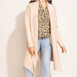 Pink Martini Stockport Coatigan in Beige